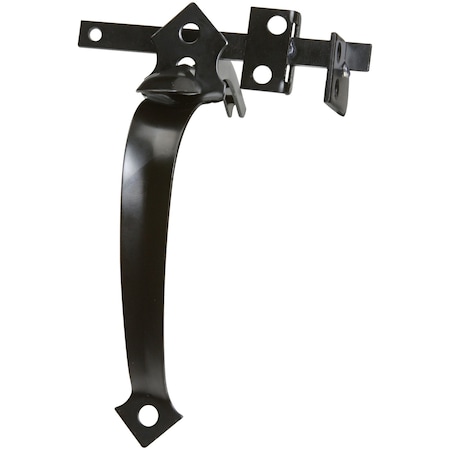 National Hardware 1.37 in. H Black Steel Thumb Gate Latch N101-451